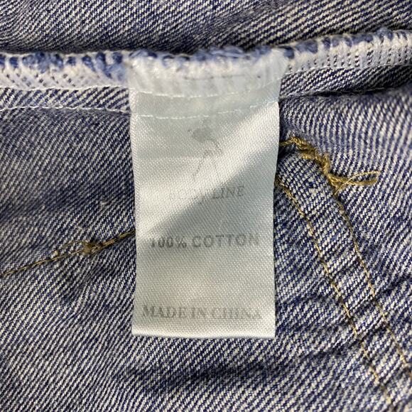 Vintage 90s Hooded Denim Jacket M/L | Stonewash Snap Front Festival Jacket Layer - Picture 15 of 16